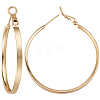 3 Pairs Brass Hoop Earrings for Women EJEW-BBC0001-66G-02-1