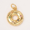 Brass Micro Pave Colorful Cubic Zirconia Pendants KK-I668-15G-1
