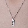 201 Stainless Steel Word Luck Pendant Necklace NJEW-OY001-08-1