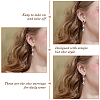 SUPERFINDINGS 24Pcs 4 Styles Rack Plating Alloy Stud Earring Findings FIND-FH0006-95-5
