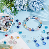 130Pcs Transparent Resin Beads RESI-PA0001-48-4