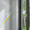 Gorgecraft 2Pcs 2 Styles PET Rainbow Window Clings Stickers DIY-GF0007-65-5