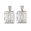 316 Stainless Steel Locket Pendants STAS-K321-03P-1