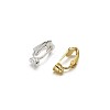 Brass Clip-on Earring Converters Findings KK-TA0007-21-4