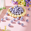 50Pcs Food Grade Eco-Friendly Silicone Beads SIL-TADJ0001-03A-5