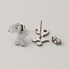 304 Stainless Steel Stud Earrings for Women EJEW-TAC0010-016P-2