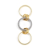 Brass Micro Pave Cubic Zirconia Finger Rings RJEW-D325-01PG-05-5