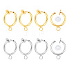 DICOSMETIC 12Pcs 2 Color 316 Surgical Stainless Steel Clip-on Hoop Earrings STAS-DC0002-53-2