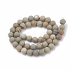 Natural Silver Leaf Jasper Beads Strands G-T106-234-3
