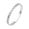 304 Stainless Steel Micro Pave Cubic Zirconia Hinged Bangles for Women BJEW-Z146-01P-2
