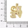 Football Theme Brass Enamel Pendants LS-KK-A303-01A-G02-3