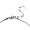 Tarnish Resistant 304 Stainless Steel Round Snake Chain Anklets AJEW-G024-13P-2