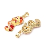 Sea Animals Brass Enamel Pendants KK-F917-01B-01-2