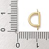 304 Stainless Steel Letter Connector Charms STAS-M108-01G-04-3