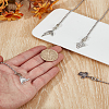 4Pcs Marine Life Alloy Charms Ceiling Fan Pull Chain Extenders HJEW-LP00018-1