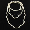Pearl Beaded Three Tiered Necklaces NJEW-Q282-11-1