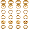 SUNNYCLUE 48Pcs 6 Styles Brass Bead Frame KK-SC0004-62-1