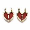 Alloy Enamel Charms ENAM-T012-02I-RS-2