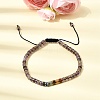 Natural Amethyst & Non-magnetic Hematite Beaded Adjustable Bracelets for Unisex BJEW-K251-09X-1