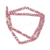 Electroplate Glass Beads Strands GLAA-B023-01A-17-2