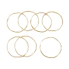 7Pcs PVD Vacuum Plating 304 Stainless Steel Wave Bangles Set for Women BJEW-A011-10C-G-2