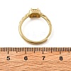 Brass Micro Pave Cubic Zirconia Finger Rings for Women RJEW-U049-04G-5