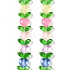 Transparent Glass Beads Strands GLAA-B021-04E-1