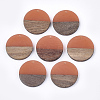 Resin & Walnut Wood Pendants LS-RESI-S358-02B-13-1
