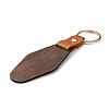Wooden & Imitation Leather Pendant Keychain LS-PW23041801315-2