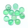 Natural Green Onyx Agate Cabochons G-P393-R04-6mm-1