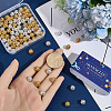 120Pcs 2 Styles Brass Beads KK-SC0007-96-3