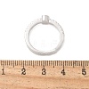 S925 Sterling Silver Adjustable Letter Rings for Women RJEW-M068-01P-C-3