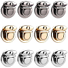 12Pcs 3 Colors Alloy Bag Tuck Lock Clasps FIND-CP0003-76-1