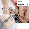 50Pcs 10 Styles Antique Silver Plated Metal Alloy Rhinestone European Beads ALRI-YW0001-29-6