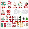 Christmas Theme DIY Alloy & Polymer Clay Rhinestone Bracelet Making Kits DIY-SC0027-63-2