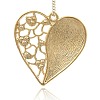 Alloy Enamel Heart Pendants ENAM-J154-01G-2