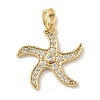 Brass Micro Pave Cubic Zirconia Pendants LS-KK-K305-11E-G-1