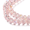 Electroplate Glass Beads Strands LS-EGLA-A034-T4mm-L18-3