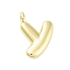Rack Plating Brass Balloon Letter Pendants KK-C050-01G-Y-1
