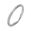 Non-Tarnish Textured 201 Stainless Steel Simple Thin Finger Ring for Women RJEW-I089-26P-3