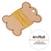 4M Soldered Brass Heart Chains CHC-TADJ0001-05G-3