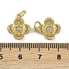 Brass Micro Pave Cubic Zirconia Pendants KK-I358-063G-E-3
