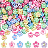 200Pcs Electroplated Opaque Resin Beads RESI-SP0001-59B-1