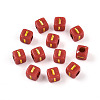 Plating Acrylic Beads OACR-N140-01I-I-1