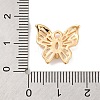 Brass Micro Pave Clear Cubic Zirconia Pendants KK-C076-18G-3
