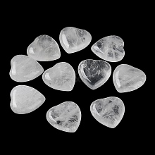 Natural Quartz Crystal Heart Palm Stones G-M416-09F