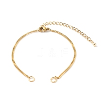 304 Stainless Steel Curb Chain Bracelet Makings AJEW-JB00995