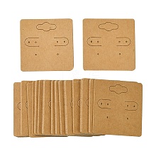 Kraft Paper Earring Display Cards with Hanging Hole EDIS-YW0001-04