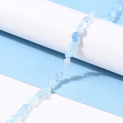 Natural Aquamarine Beads Strands G-G018-69-1