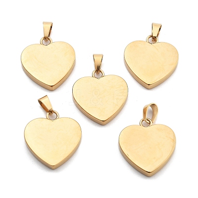 Ion Plating(IP) Fashionable 304 Stainless Steel Stamping Blank Tag Pendants STAS-J002B-01G-1